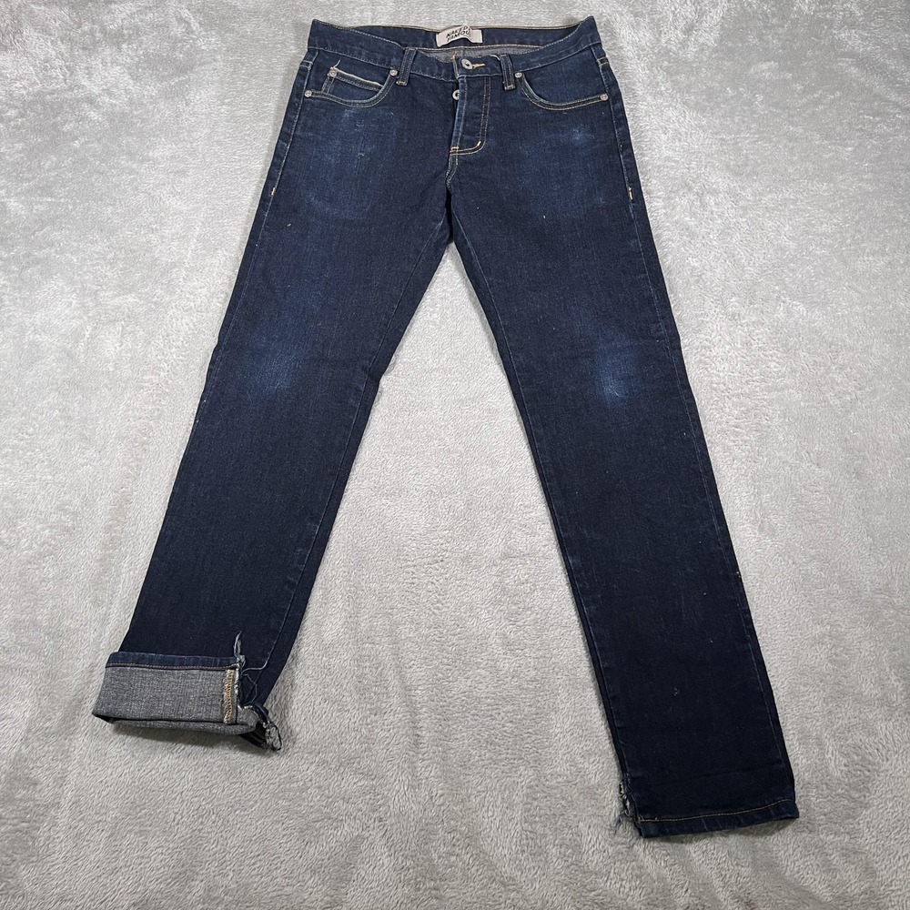 Naked & Famous Jeans Mens 30 Deep Indigo Super Guy‎ Stretch Selvedge Raw Denim